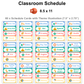 Classroom Schedule - Summer Beach | Editable