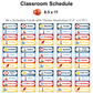 Classroom Schedule - Nautical | Editable