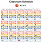 Classroom Schedule - Cute Transportation | Editable