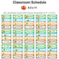 Classroom Schedule - Camping | Editable