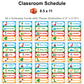 Classroom Schedule - Cute Dinosaur | Editable