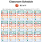 Classroom Schedule - Bright Christmas | Editable