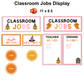 Classroom Jobs Display - Pink Halloween | Editable