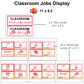 Classroom Jobs Display - Pink Valentine | Editable