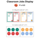 Classroom Jobs Display - Bright Christmas | Editable