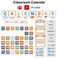 Classroom Calendar - Neutral Rainbow | Editable