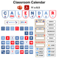 Classroom Calendar - Blue Winter | Editable