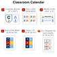 Classroom Calendar - Nautical | Editable