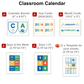 Classroom Calendar - School Supplies | Editable