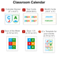 Classroom Calendar - Cute Dinosaur | Editable