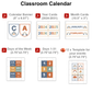 Classroom Calendar - Neutral Rainbow | Editable