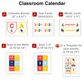 Classroom Calendar - Cute Transportation | Editable