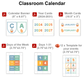 Classroom Calendar - Happy Easter | Editable