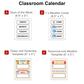 Classroom Calendar - Bright Christmas | Editable