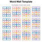 Word Wall Template - Under the Sea | Editable