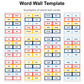 Word Wall Template - Cute Transportation | Editable