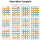 Word Wall Template - Space | Editable