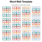 Word Wall Template - Bright Christmas | Editable