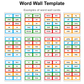 Word Wall Template - Cute Dinosaur | Editable