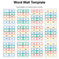 Word Wall Template - Summer Beach | Editable