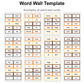 Word Wall Template - Little Cat | Editable