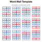 Word Wall Template - Blue Winter | Editable