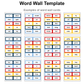 Word Wall Template - Nautical | Editable