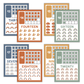 Classroom Number Posters - Neutral Rainbow