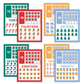 Classroom Number Posters - Bright Christmas