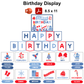 Birthday Display - Blue Winter | Editable