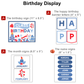 Birthday Display - Blue Winter | Editable