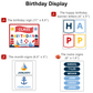 Birthday Display - Nautical | Editable