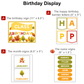 Birthday Display - Autumn Leaves | Editable