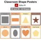 Classroom Shape Posters - Little Cat