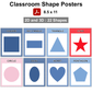 Classroom Shape Posters - Blue Winter