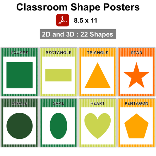 Classroom Shape Posters - St. Patrick's Day