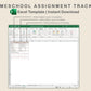 Excel - Homeschool Assignment Tracker - Neutral