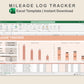Excel - Mileage Log Tracker - Neutral