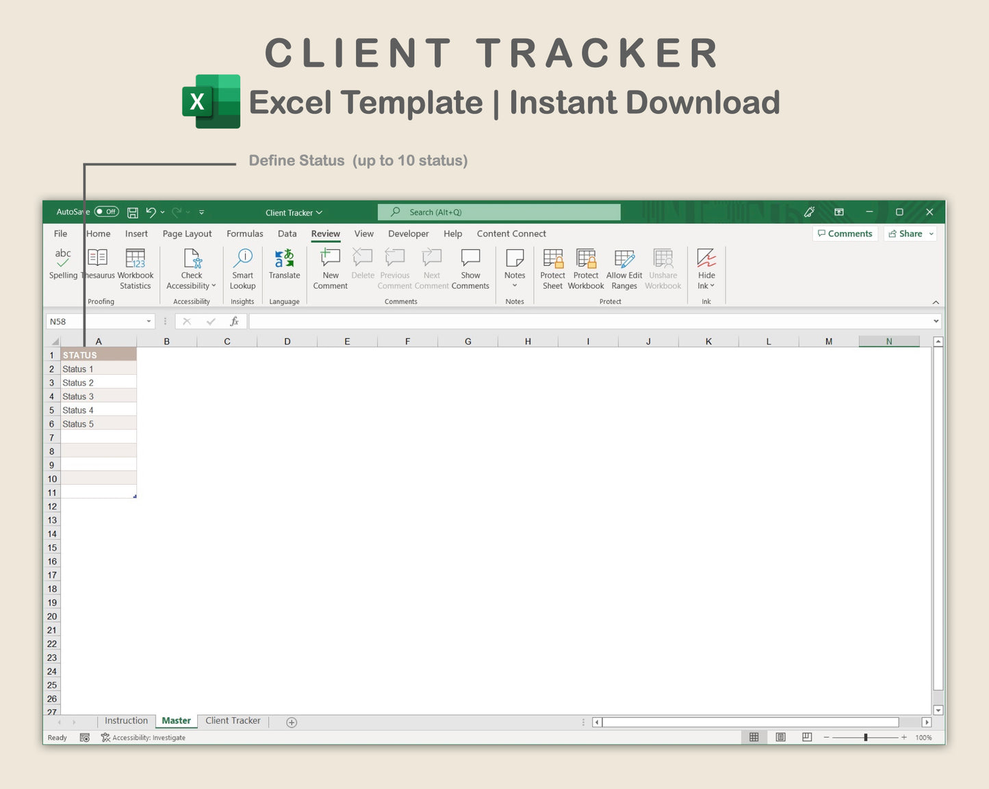 Excel - Client Tracker - Neutral
