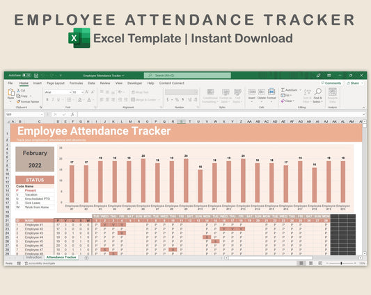Excel - Employee Attendance Tracker - Neutral