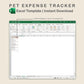 Excel - Pet Expense Tracker - Neutral