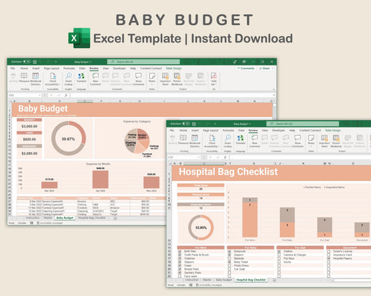 Excel - Baby Budget - Neutral