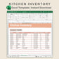 Excel - Kitchen Inventory - Neutral