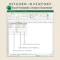 Excel - Kitchen Inventory - Neutral