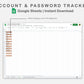 Google Sheets - Account & Password Tracker - Boho