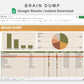 Google Sheets - Brain Dump - Boho