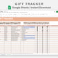 Google Sheets - Gift Tracker - Neutral