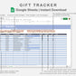 Google Sheets - Gift Tracker - Sweet