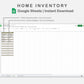 Google Sheets - Home Inventory - Boho
