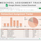 Google Sheets - Homeschool Assignment Tracker - Neutral